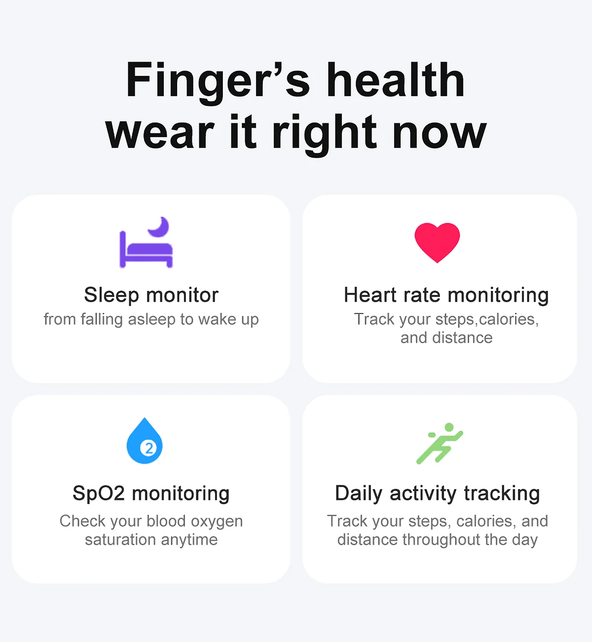 AMZMAX R02 Smart Ring – Fitness Tracker, Multi-Sport Modes, Waterproof