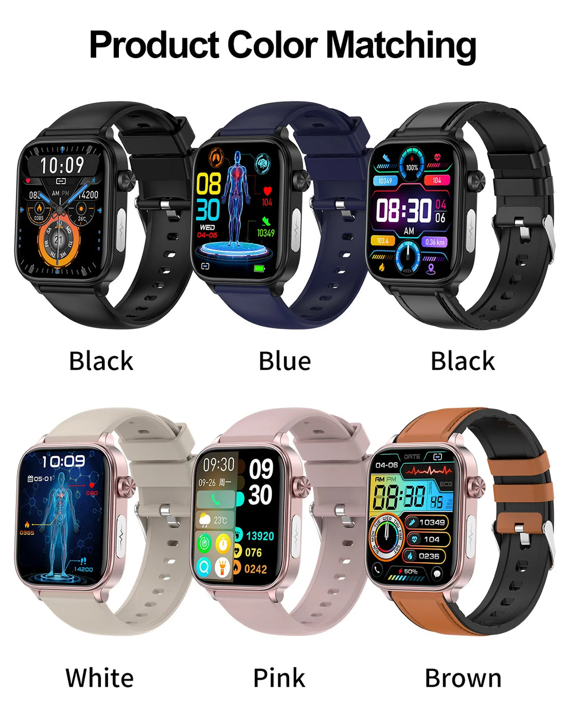 LIGE 2025 Smart Watch – ECG+PPG AI Health Diagnose Tracker for Men & Women