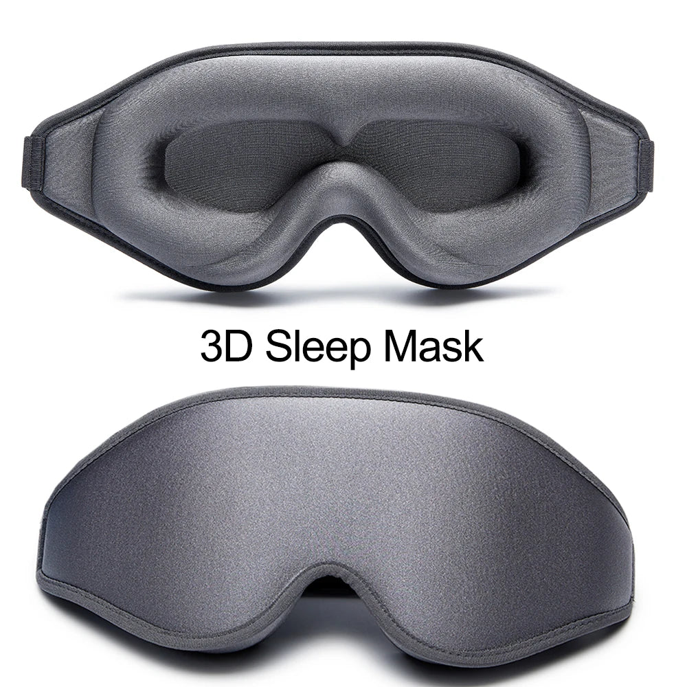 3D Memory Foam Sleep Mask – Light-Blocking Eye Cover