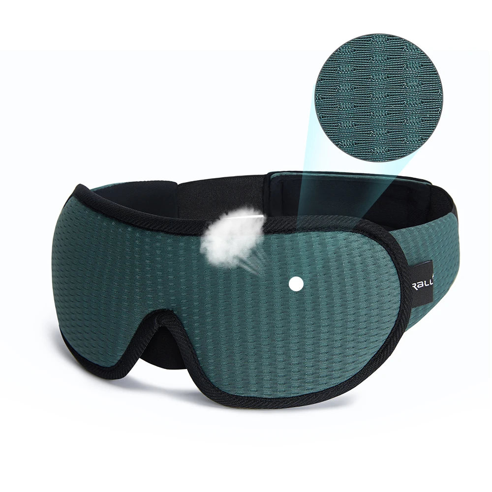 3D Padded Sleep Mask – Light-Blocking Eye Cover