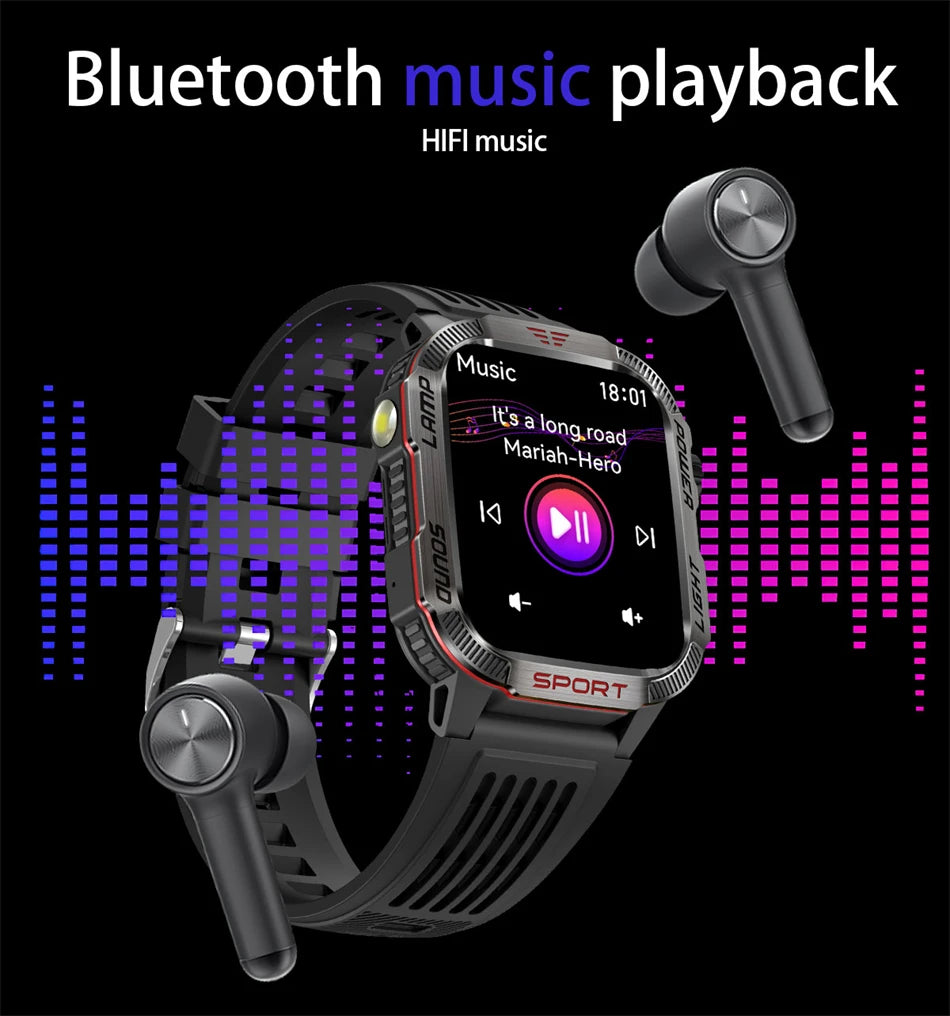 Military GPS Smart Watch – Outdoor Sports Tracker