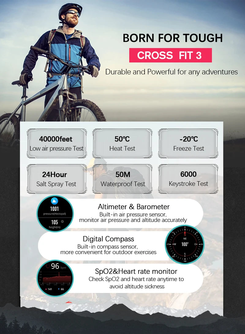 NORTH EDGE 2025 GPS Sport Smart Watch