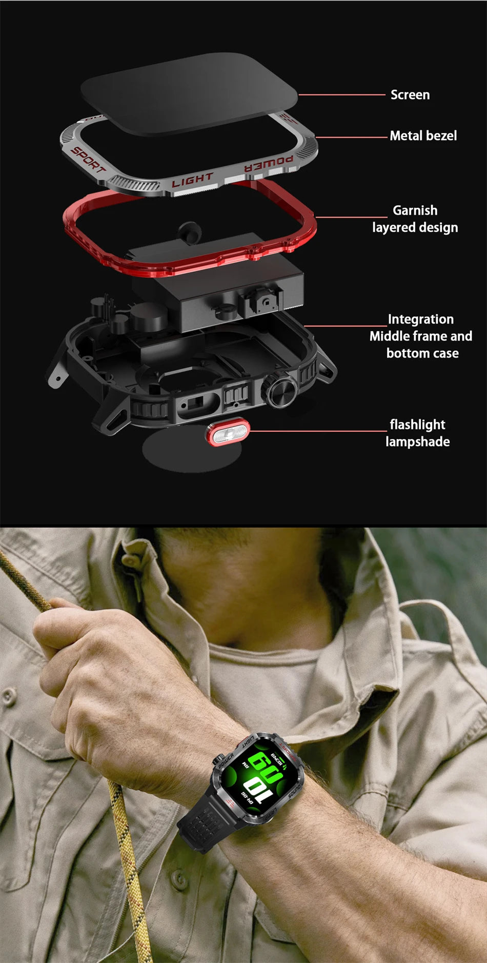 Military GPS Smart Watch – Outdoor Sports Tracker