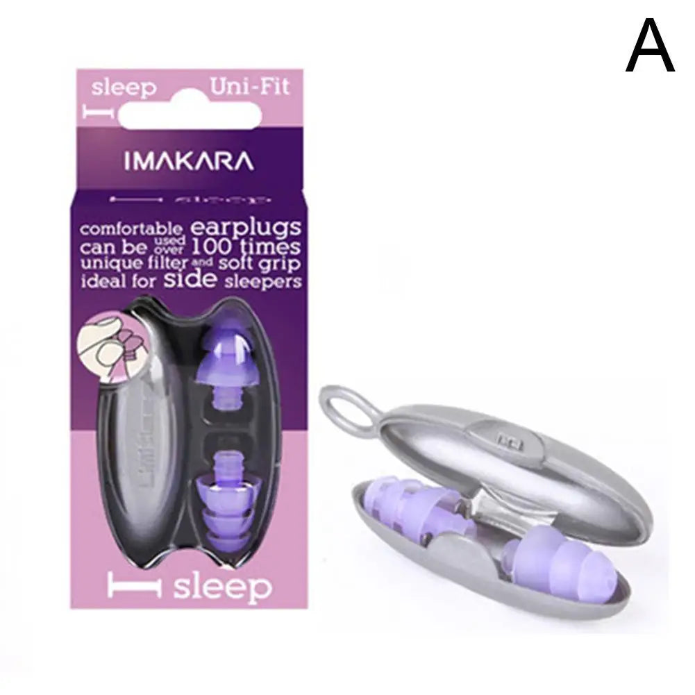 Silicone Noise Reduction Earplugs – Sleep & Soundproof Protection