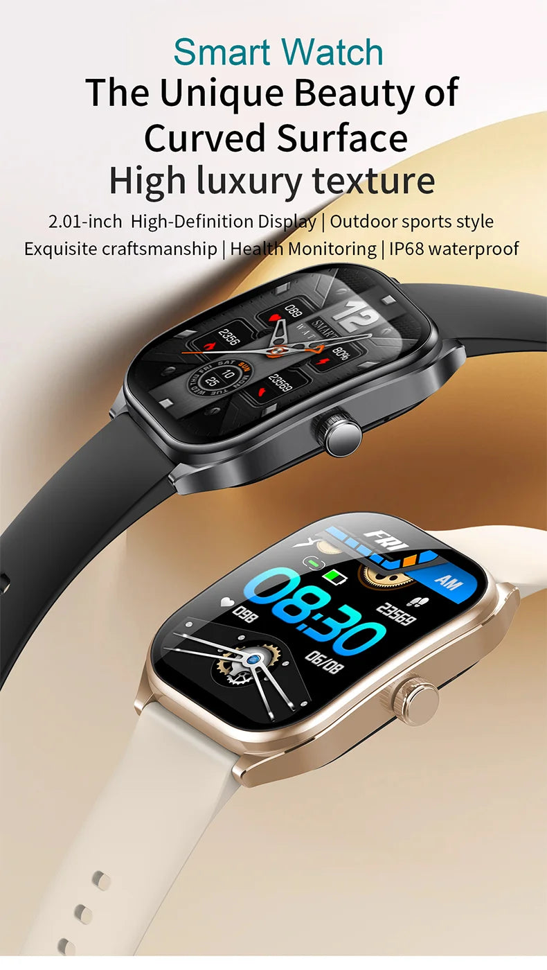 2.01" AMOLED Curved Screen Smart Watch