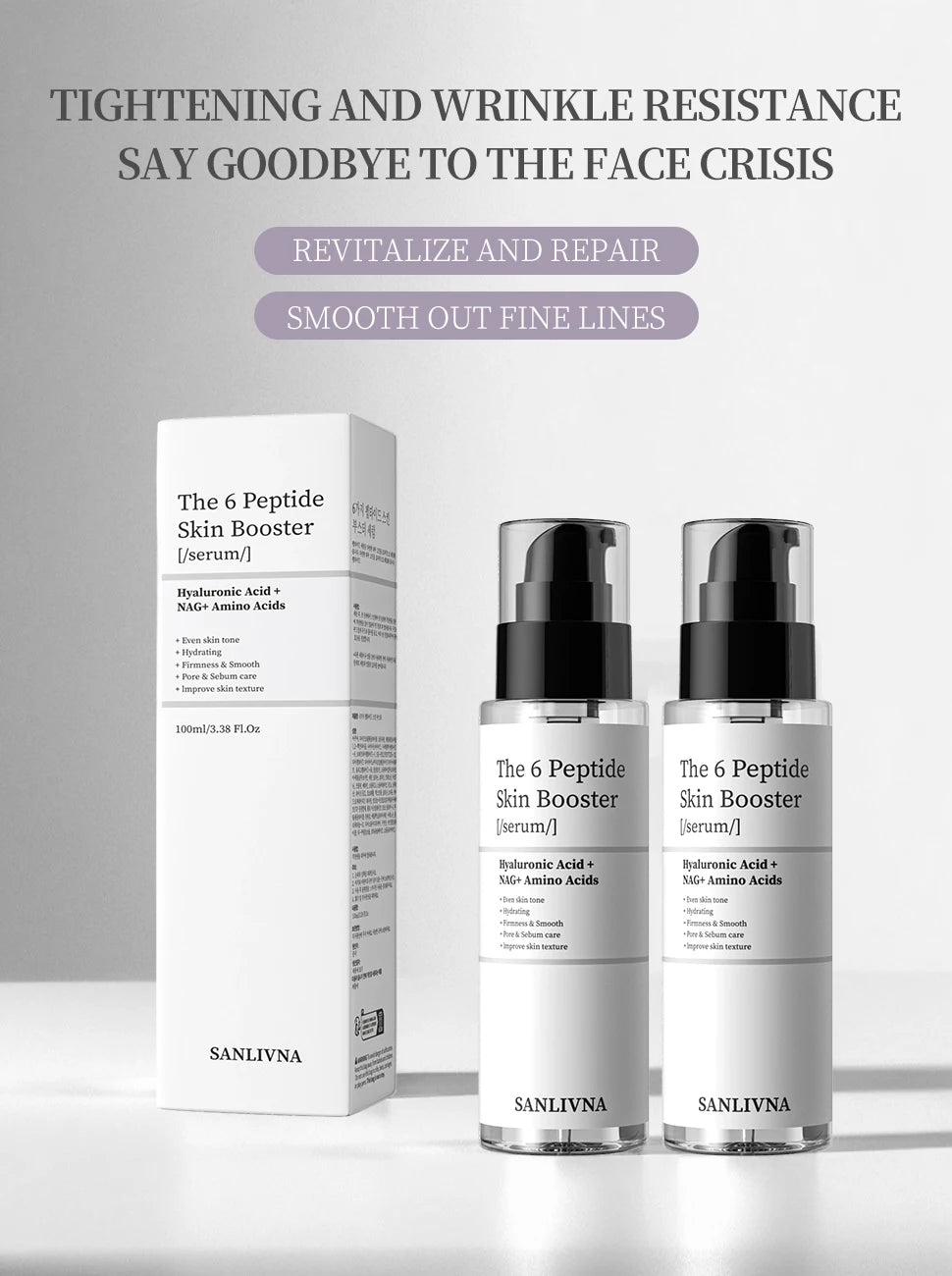 6-Peptide Collagen Facial Essence Set