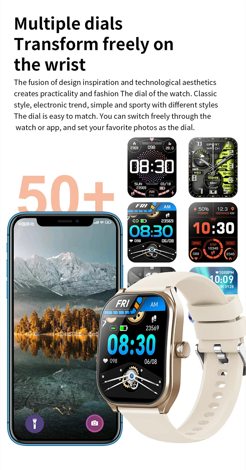 2.01" AMOLED Curved Screen Smart Watch