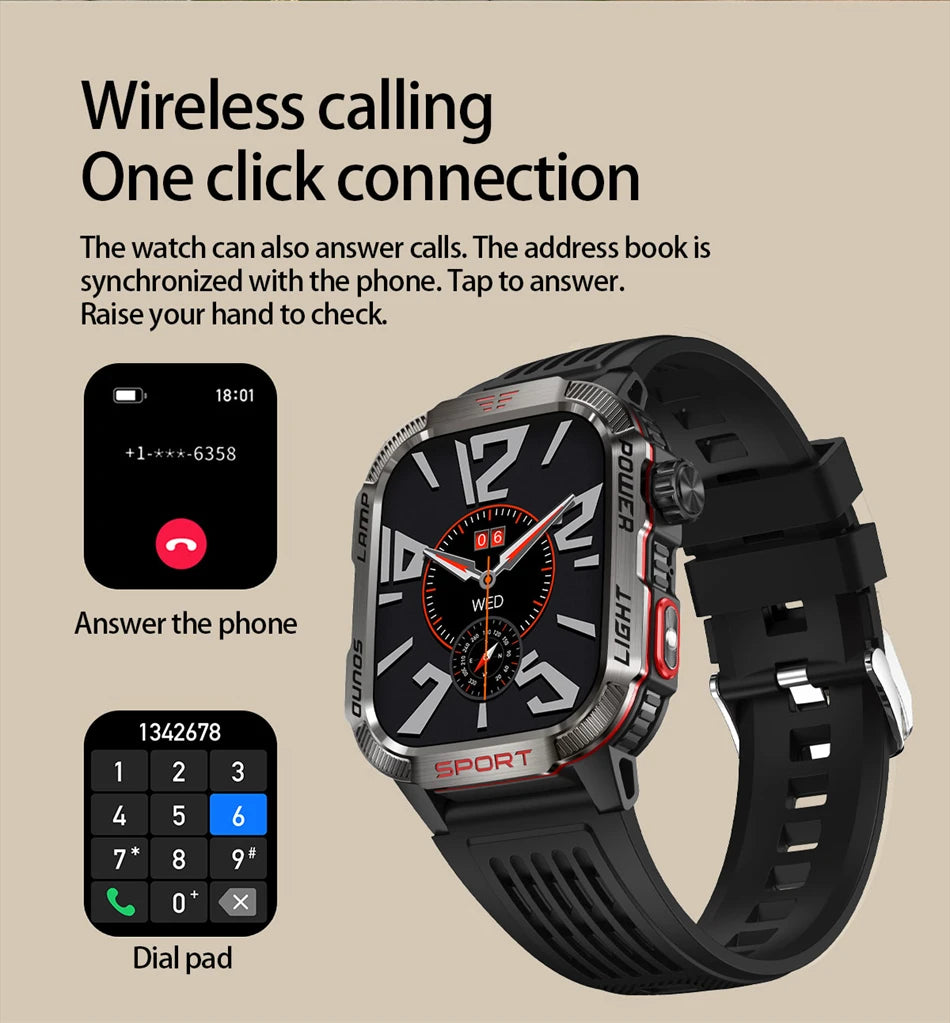 Military GPS Smart Watch – Outdoor Sports Tracker