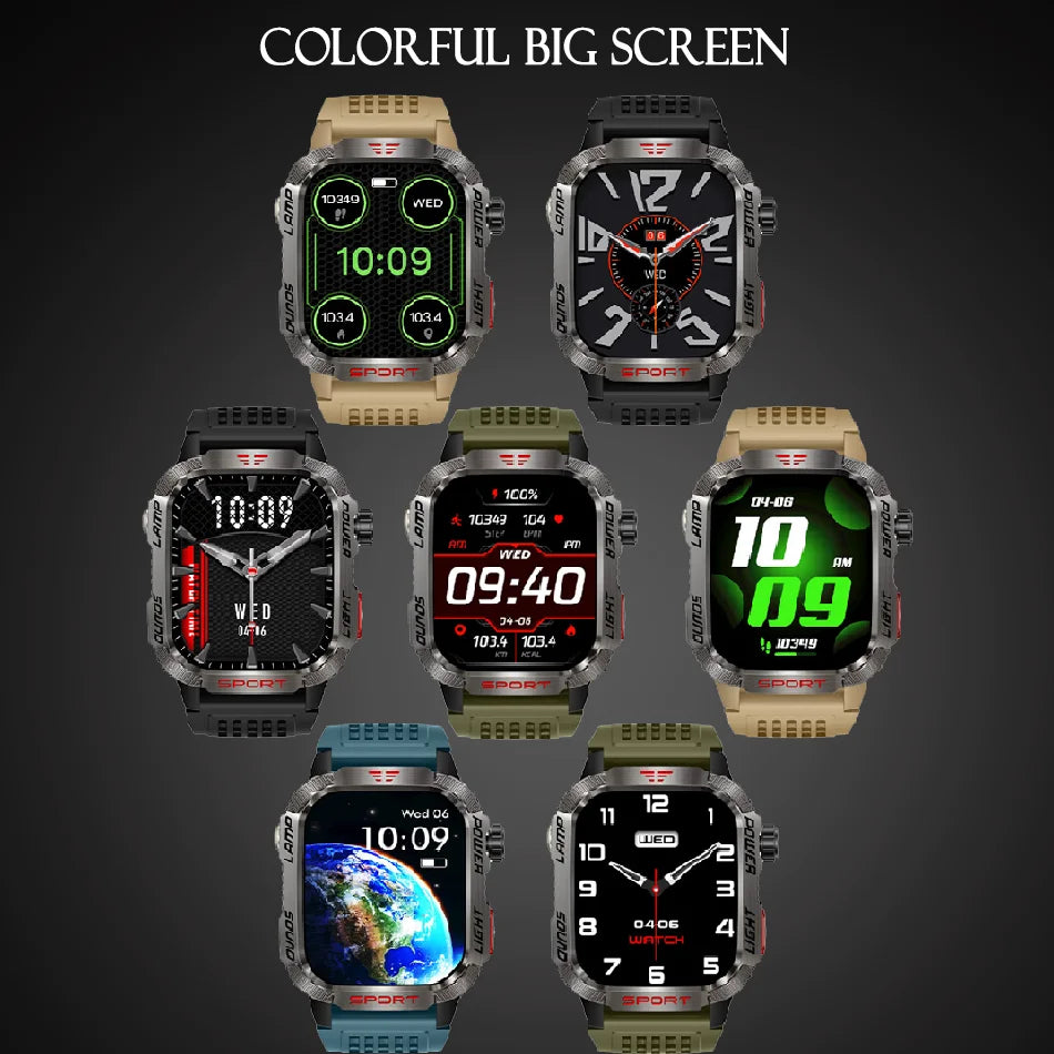 Military GPS Smart Watch – Outdoor Sports Tracker