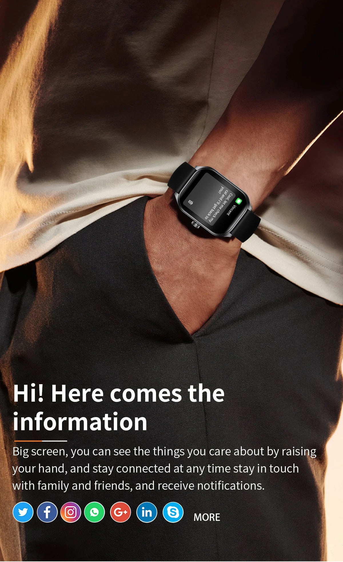 2.01" AMOLED Curved Screen Smart Watch