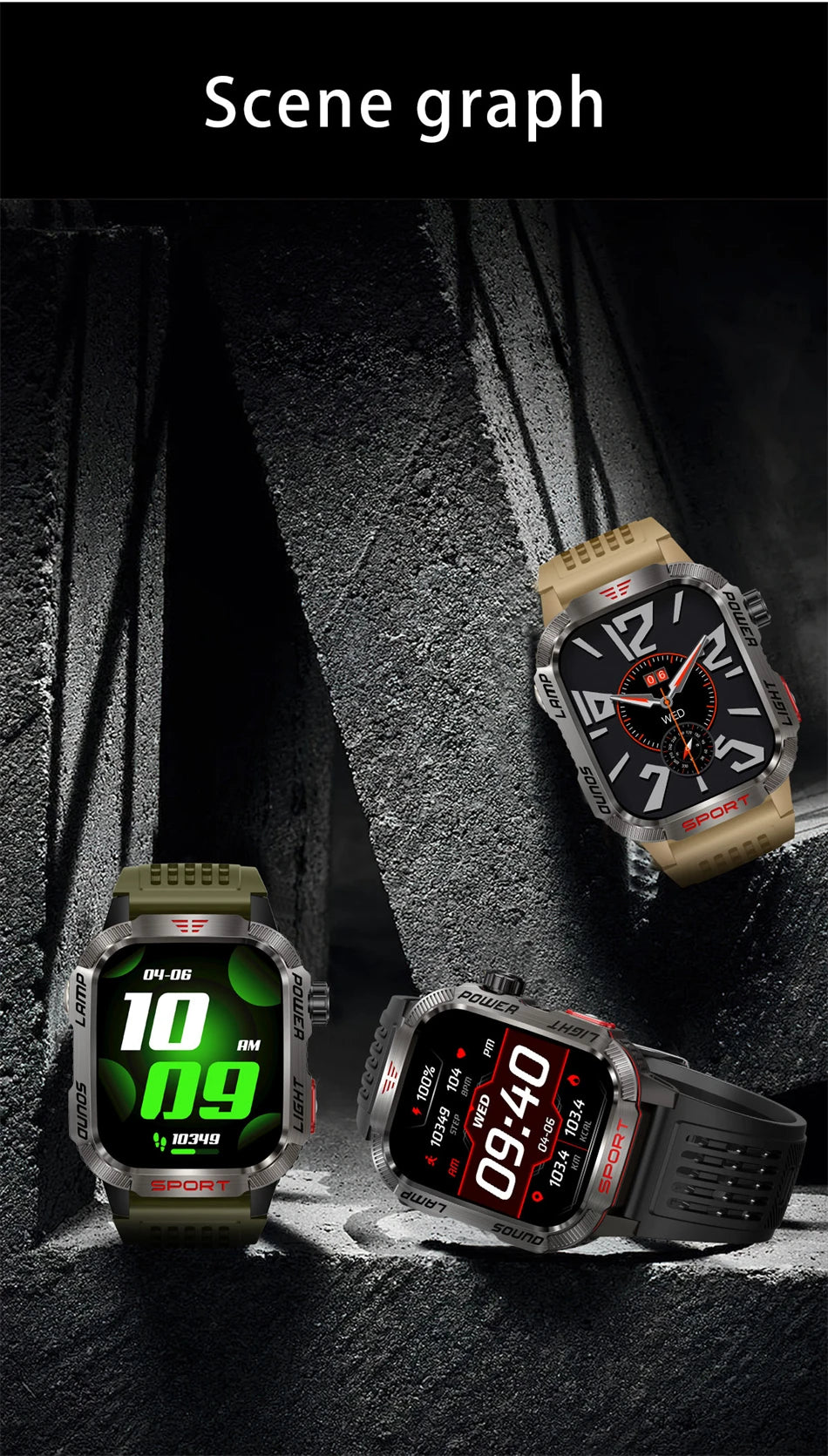 Military GPS Smart Watch – Outdoor Sports Tracker
