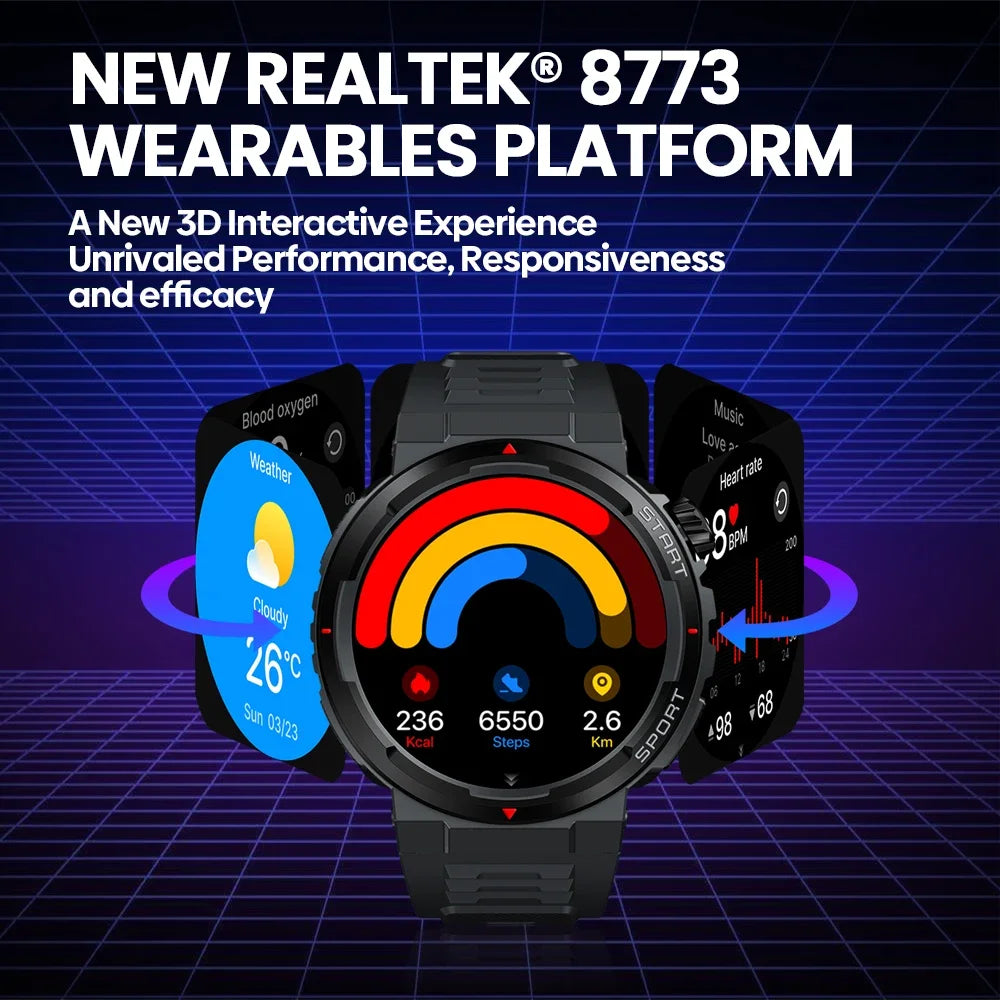 Zeblaze Ares 3 Plus – HD AMOLED Smartwatch
